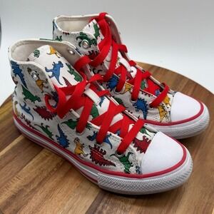 Converse Chuck Taylor All Star High Dinosaurs Youth Size 1    0226